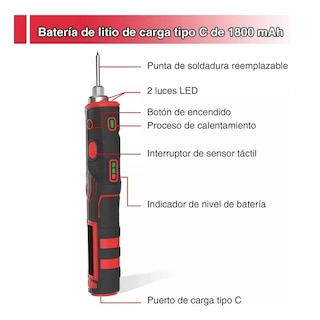 Foto 2 | Foto 2 | Kit De Soldador Recargable Inalámbrico Eo Safe Imports Esi-15016 Multicolor