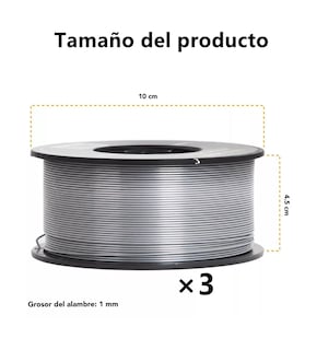 Foto 4 | Foto 4 | Kit 3 Rollos Microalambre Soldar 1 Kg 1.00mm Fluxcore Sin Gas Plata