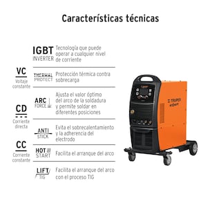 Foto 3 | Foto 3 | Soldadora Multiproceso de 250 A Truper Expert color Naranja