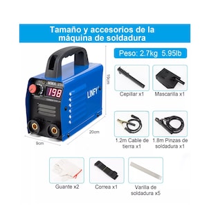Foto 2 | Foto 2 | Soldador Inversor Linfy 60 hz 110 v Grado Industrial Portátil Azul