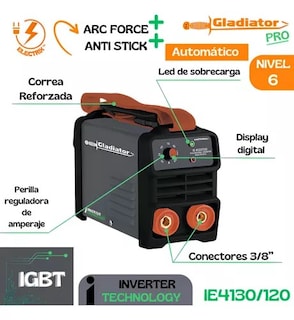Foto 2 | Foto 2 | Soldadora Inverter Gladiator Ie 4130/120 Mx 130a 110v