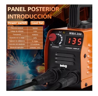 Foto 3 | Foto 3 | Soldadora Inverter Máquina De Soldar 60hz 110v Inversor Naranja Belug