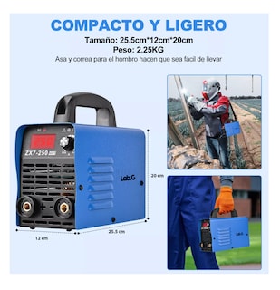Foto 3 | Foto 3 | Soldadora Inverter Machine De Soldar 60hz 110v, Color Azul Con Negro