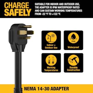 Foto 4 | Foto 4 | Adaptador Dewalt Nema 14-30 Para Cargador Ev Portátil De 32 A 240 V - Venta Internacional.