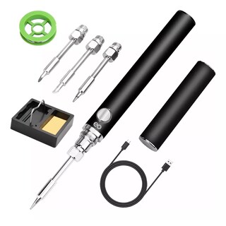 Foto 1 | Foto 1 | Soldador Inalámbrico Portátil Recargable Usb Con 3 Puntas Eo Safe Imports Esi-17194-1 Negro