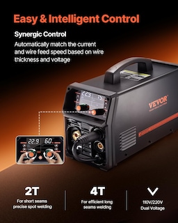 Foto 4 | Foto 4 | Soldador Vevor Pro Mig 250a Pulse 5 En 1 110 V/220 V De Doble Voltaje - Venta Internacional.