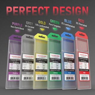 Foto 6 | Foto 6 | Electrodo De Tungsteno Para Soldadura Tig Yeswelder 2% Toriado, Paquete De 5 - Venta Internacional.