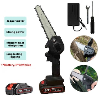 Foto 3 | Foto 3 | Venta Internacional - Mini Motosierra Eléctrica Portátil 24v color Negro
