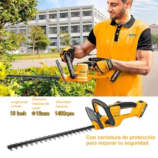 Foto 3 | Foto 3 | Cortasetos Inalámbrico 18 Pulg Ingco Cstli2001 20v 2800rpm - color Amarillo