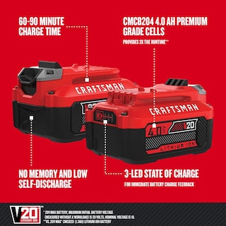Foto 2 | Foto 2 | Batería Craftsman V 20 Litio Ion 4.0ah 20 V - Venta Internacional
