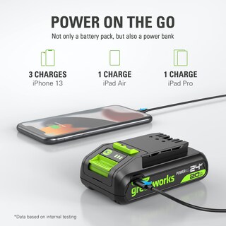 Foto 4 | Foto 4 | Batería Greenworks 24 V 2.0 Ah Genuina Con Puerto Usb-c - Venta Internacional.