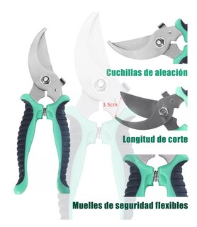 Foto 2 | Foto 2 | Juego De Herramientas Y Jardín 22 Pzs Aleación De Aluminio Verde Negro Plata