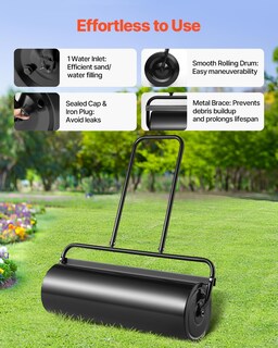 Foto 5 | Foto 5 | Rodillo Para Césped Vevor, 61 L, Lleno De Arena O Agua, Con Tapón Fácil De Girar - Venta Internacional.