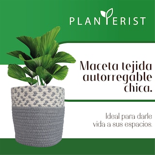 Foto 2 | Foto 2 | Maceta Tejida Autorregable Chica Planterist Moderna Decorativa color Gris
