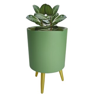 Foto 1 | Foto 1 | Maceta Redonda Autorregable Planterist - Diseño Nórdico - Verde Olivo