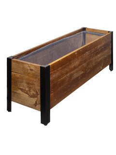 Foto 1 | Foto 1 | Jardinera Amazon Basics De Madera Reciclada, Color Marrón, 94 X 33 X 38 Cm - Venta Internacional.