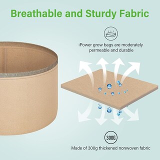 Foto 4 | Foto 4 | Bolsas Para Cultivo De Plantas Ipower, Tela No Tejida De 25 Galones, Paquete De 5 - Venta Internacional.