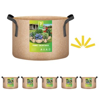 Foto 1 | Foto 1 | Bolsas Para Cultivo De Plantas Ipower, Tela No Tejida De 7 Galones, Paquete De 5 Unidades, Color Can - Venta Internacional.