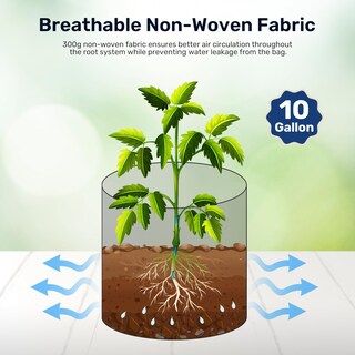 Foto 3 | Foto 3 | Bolsas Para Cultivo De Patatas Ipower, 10 Galones, Paquete De 6, Con Ventana De Cosecha - Venta Internacional.