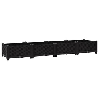Foto 1 | Foto 1 | Maceta De Jardín Con Cama Elevada Vidaxl, Polipropileno Negro, 63 Cm - Venta Internacional.