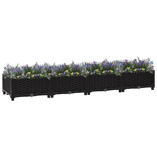 Foto 2 | Foto 2 | Maceta De Jardín Con Cama Elevada Vidaxl, Polipropileno Negro, 63 Cm - Venta Internacional.