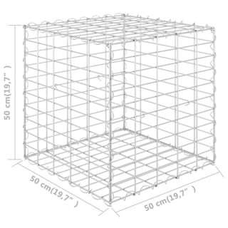 Foto 7 | Foto 7 | Cama Elevada Gabion Vidaxl Cube, Alambre De Acero, 50 X 50 X 50 Cm - Venta Internacional.