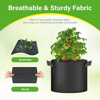 Foto 3 | Foto 3 | Bolsas De Cultivo Healsmart De Tela No Tejida De 5 Galones Paquete De 12 Unidades Para Jardín - Venta Internacional.