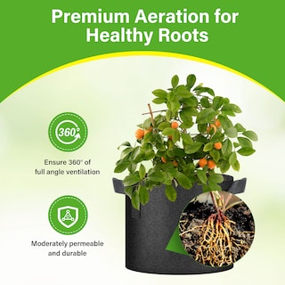 Foto 5 | Foto 5 | Bolsas De Cultivo Healsmart Nonwoven De 5 Galones Paquete De 6 Unidades Para Jardín - Venta Internacional.