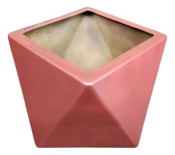 Foto 1 | Foto 1 | Macetero Forma Hexagonal De Fibra De Vidrio De 50 X 50 X 35