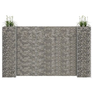 Foto 2 | Foto 2 | Macetero Gabion Vidaxl Alambre De Acero En Forma De H 223 6 X 40 X 150 Cm - Venta Internacional.