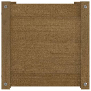 Foto 2 | Foto 2 | Macetero De Jardín Vidaxl Madera Maciza De Pino Color Marrón Miel 40 X 40 Cm - Venta Internacional.