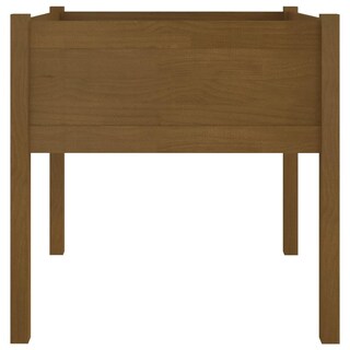 Foto 5 | Foto 5 | Macetero De Jardín Vidaxl Madera Maciza De Pino Color Marrón Miel 70 X 70 Cm - Venta Internacional.