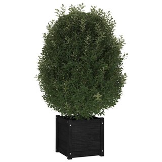 Foto 3 | Foto 3 | Jardineras Vidaxl De Madera Maciza Negra De Pino 40 X 40 X 40 Cm 2 Unidades - Venta Internacional.