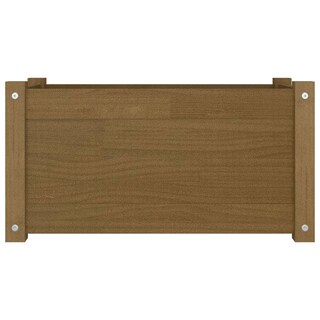 Foto 3 | Foto 3 | Maceta De Jardín Vidaxl Madera De Pino Macizo Color Marrón Miel 60 X 31 X 31 Cm - Venta Internacional.