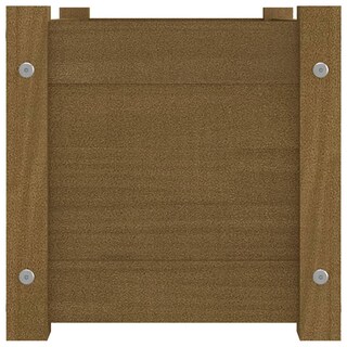 Foto 4 | Foto 4 | Maceta De Jardín Vidaxl Madera De Pino Macizo Color Marrón Miel 60 X 31 X 31 Cm - Venta Internacional.