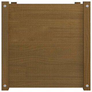 Foto 3 | Foto 3 | Macetero De Jardín Vidaxl Madera Maciza De Pino Color Marrón Miel 50 X 50 Cm - Venta Internacional.