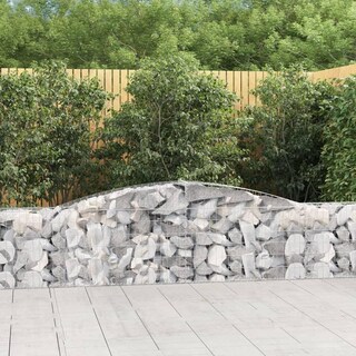 Foto 2 | Foto 2 | Cesta Gabion Vidaxl Arqueada De Hierro Galvanizado De 400 X 30 X 60 X 80 Cm - Venta Internacional.