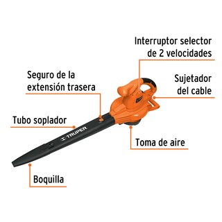 Foto 3 | Foto 3 | Sopladora/Aspiradora Eléctrica Truper color Naranja con Bolsa Recolectora 1,440W