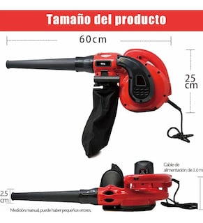 Foto 2 | Foto 2 | Sopladora Belug Aspiradora De Aire Eléctrica Portáti Potencia 800w Rojo