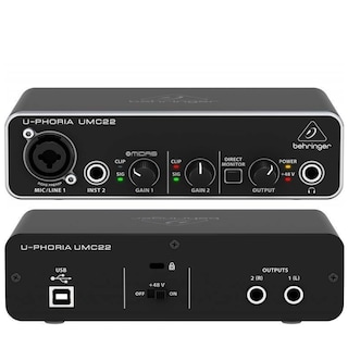 Foto 2 | Foto 2 | Interface de Estudio Behringer U-phoria Umc22 color Negro con USB 2 x 2