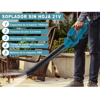 Foto 2 | Foto 2 | Sopladora Inalámbrica Aspiradora Eléctrica 980w 2 Batería Eo Safe Imports Esi-9778 Multicolor