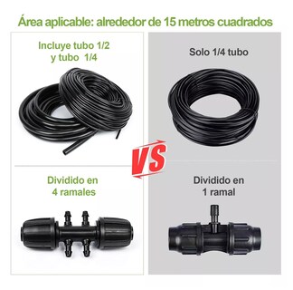 Foto 3 | Foto 3 | Sistema De Riego Automático Por Goteo 1/4 60m ,1/2 8m 135 Pcs Negro