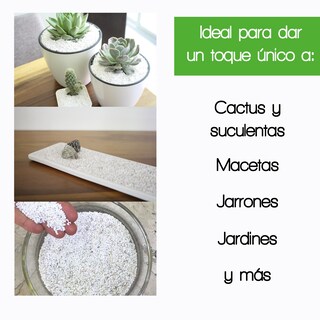 Foto 3 | Foto 3 | Piedra Decorativa Smart Garden SG-STONE-04-XS-25 Granulometría Extra Chica color Blanco