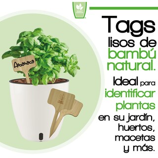 Foto 2 | Foto 2 | Tags De Bambú - Identificador Plantas - Smart Garden - 30 Piezas