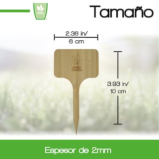 Foto 3 | Foto 3 | Tags De Bambú - Identificador Plantas - Smart Garden - 30 Piezas