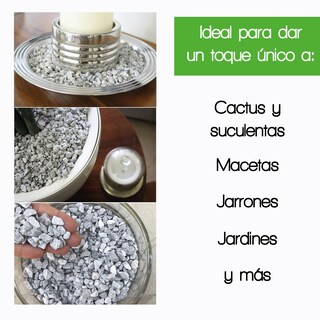 Foto 3 | Foto 3 | Piedra Decorativa Smart Garden SG-STONE-05-M-25 Granulometría Mediana color Gris