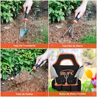 Foto 3 | Foto 3 | Palas y Rastrillo Malubero para Jardinería 3 Piezas