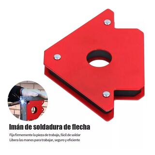 Foto 3 | Foto 3 | Imán Escuadra para Soldar Magnética Herramientas 6 Pzs Rojo