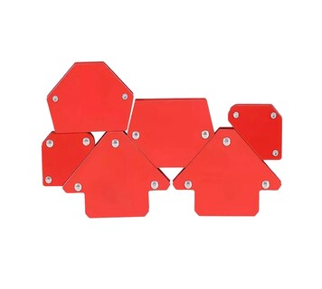 Foto 1 | Foto 1 | Imán Escuadra para Soldar Magnética Herramientas 6 Piezas Rojo