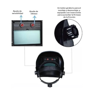 Foto 3 | Foto 3 | Careta De Soldar Uso Industrial Soldadura Electrónica Belug, Diseño Naranja